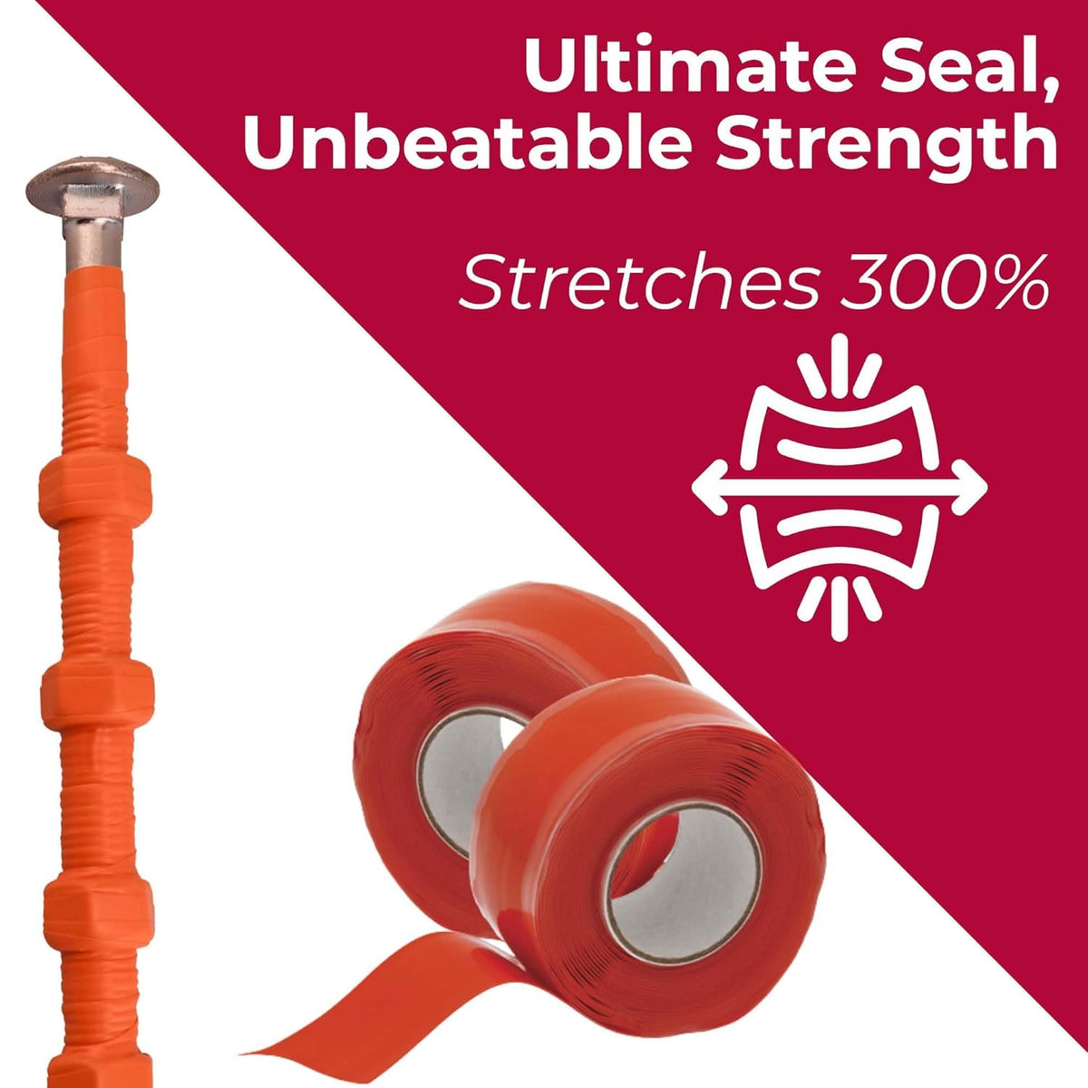 X-Treme Tape MOCAP Heavy Duty Electrical Tape, Self-Fusing Silicone Rubber, Waterproof & Insulating