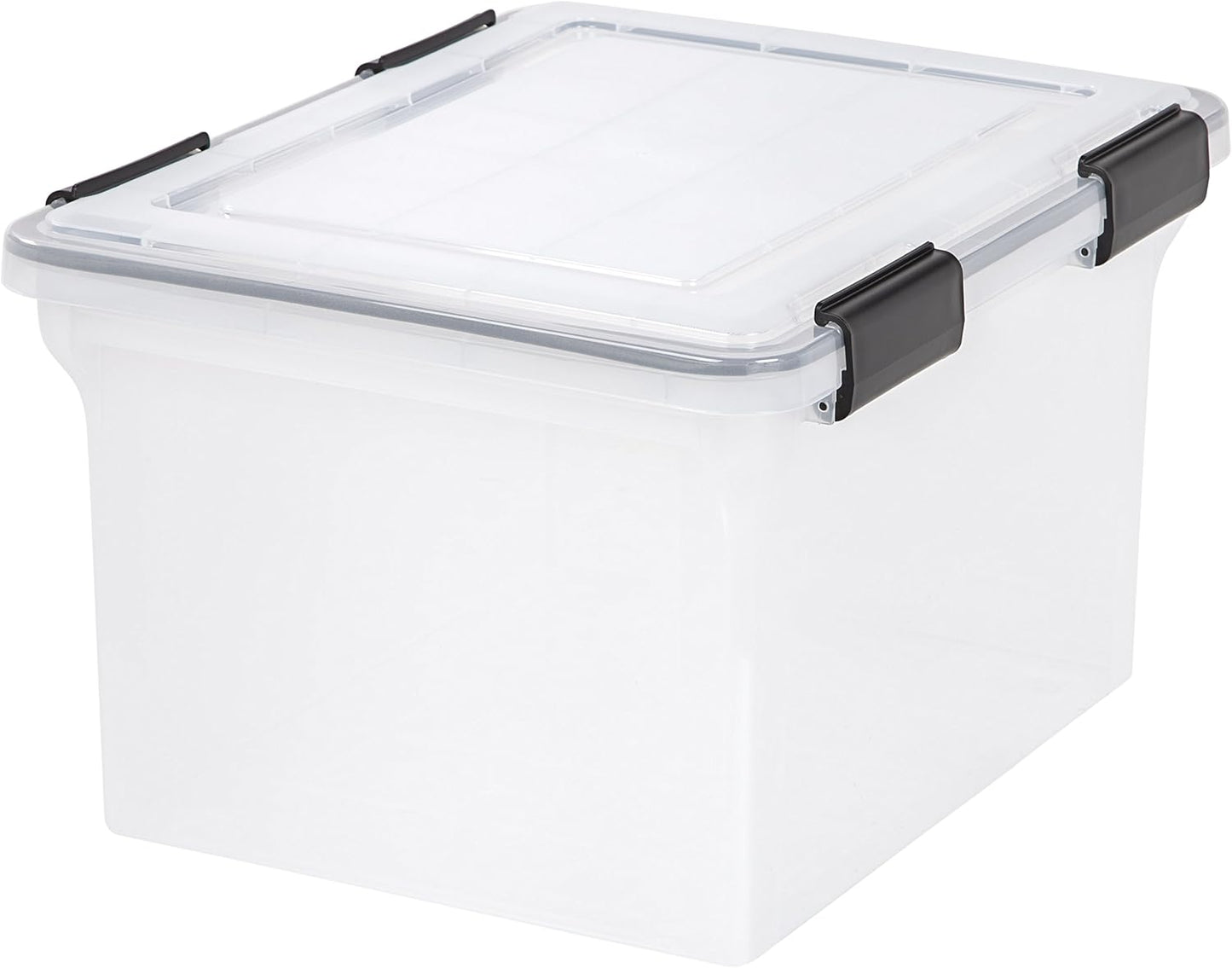 IRIS USA 32 Quart WEATHERPRO Plastic Storage Box with Durable Lid and Seal and Secure Latching