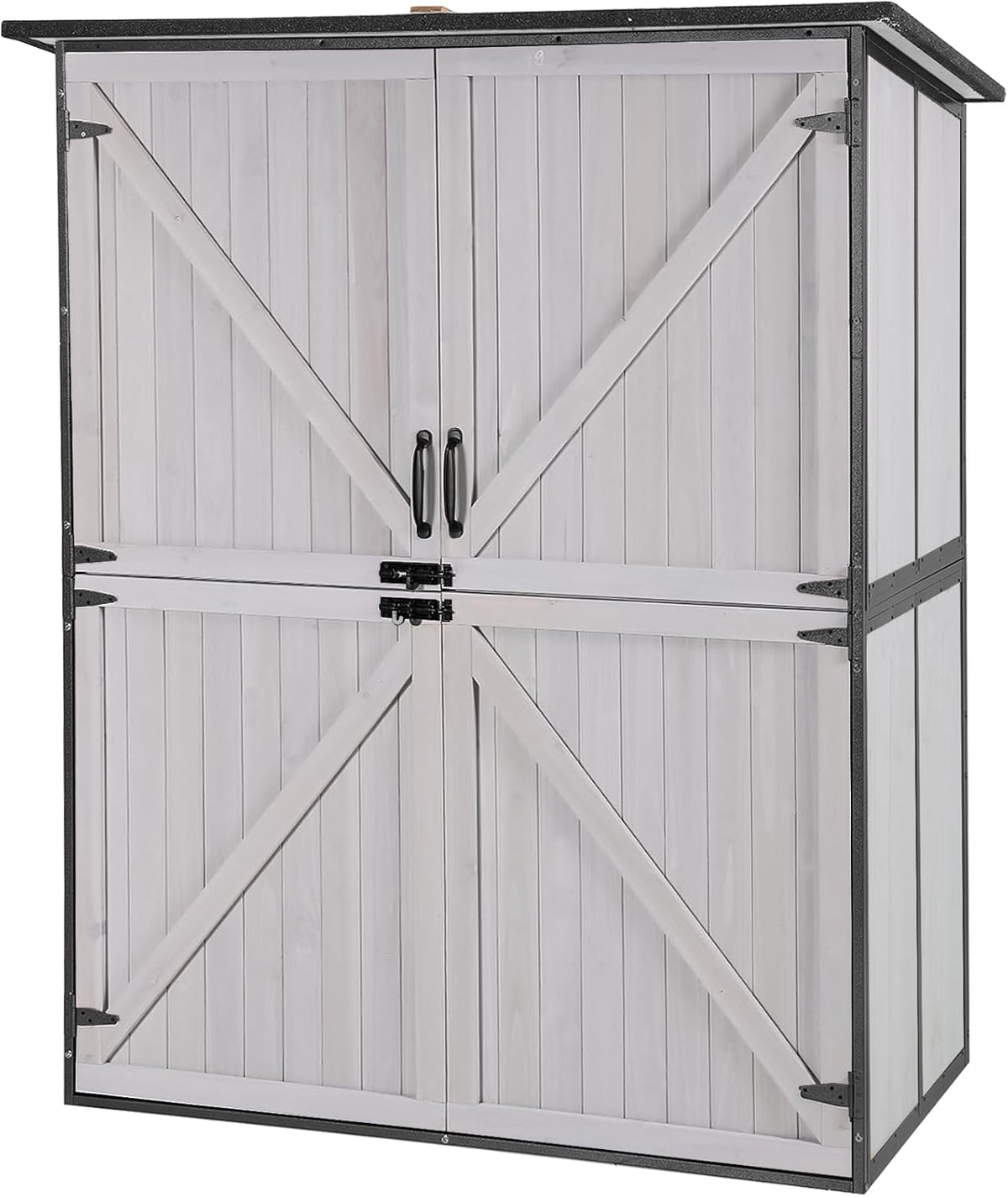 Aivituvin Outdoor Storage Shed Upgraded with Strong Metal Frame Garden Tool Shed Storage House