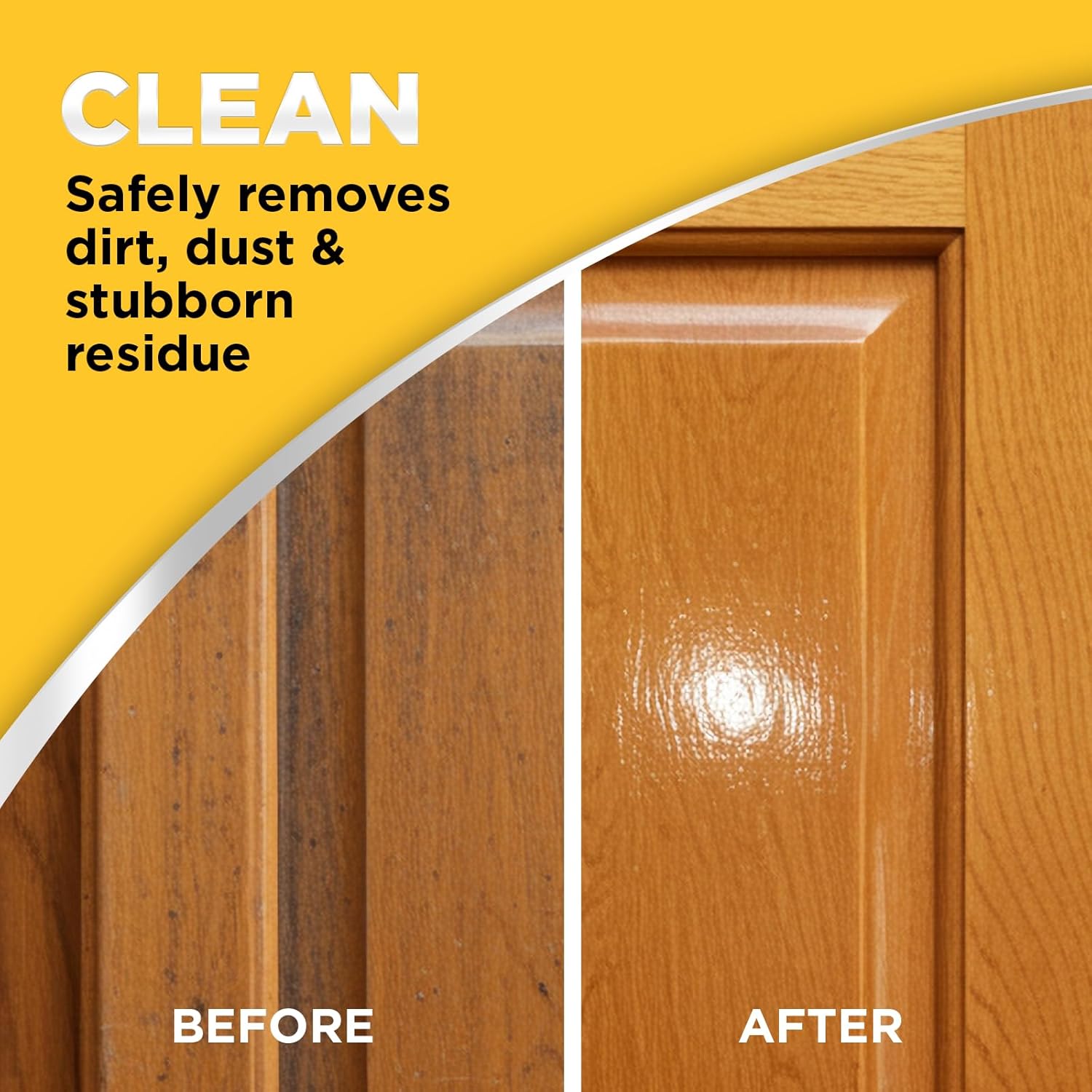 Weiman Wood and Cabinet Restorer 3-In-1 Bundle - Removes Dirt, Residue, Dust, Reduces Scratches