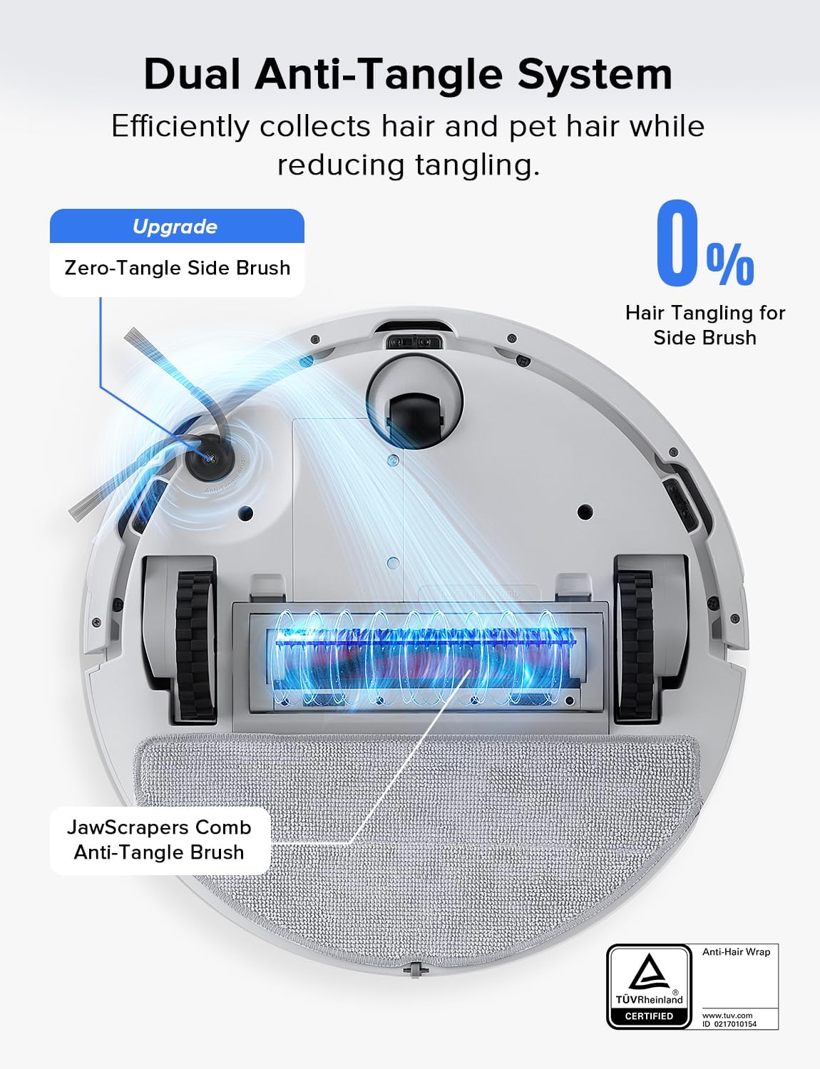 roborock Q7 L5 Robot Vacuum and Mop Combo, 8,000Pa Suction, Upgraded from Q5 Pro, Dual Anti-Tangle