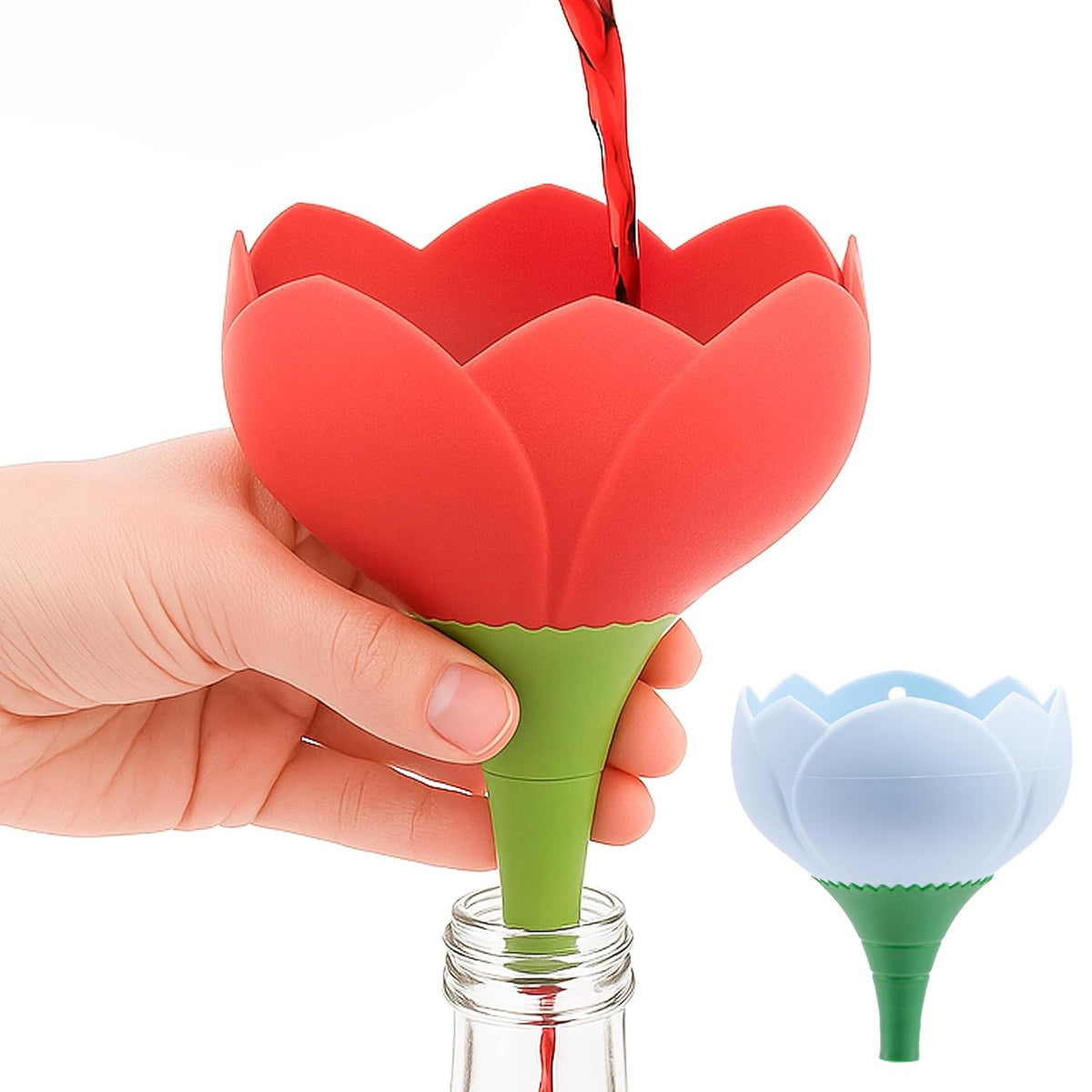 Li & Zhao Kitchen Funnels - 2 PCS Canning Funnels for Kitchen Use Filling Bottles Oil Funnel