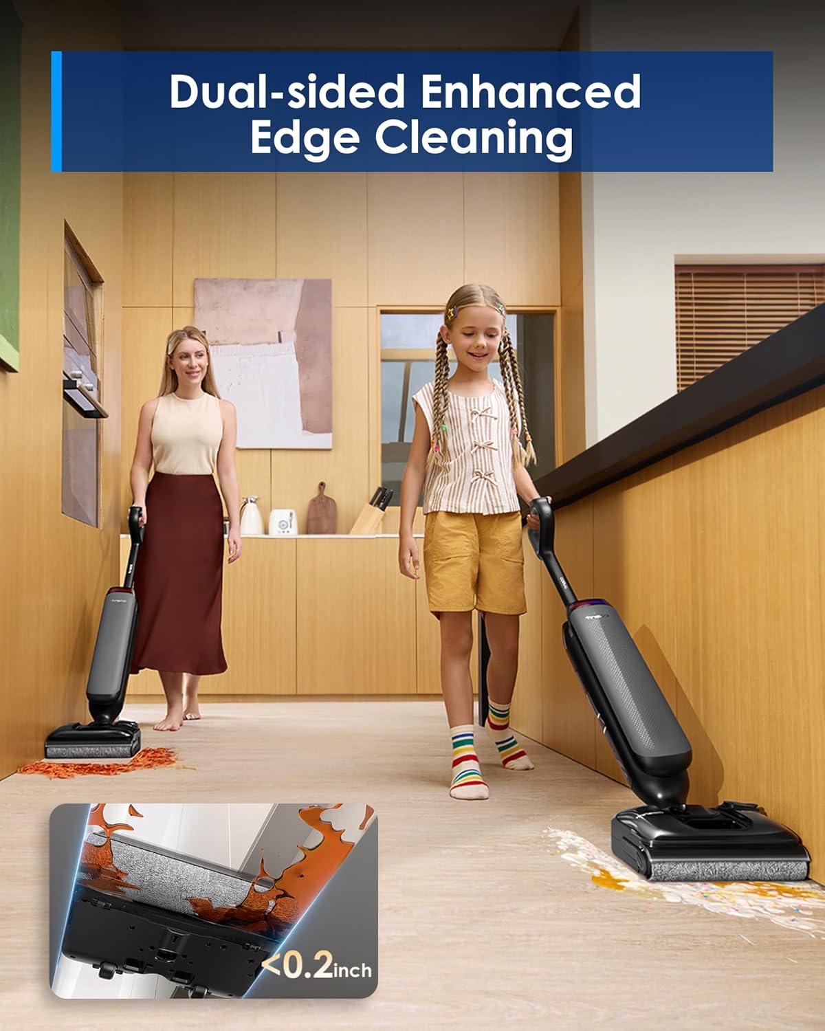 Tineco Floor One S7 Artist Wet Dry Vacuum Cleaner, 22kPa Suction, iLoop Smart Sensor, DualBlock