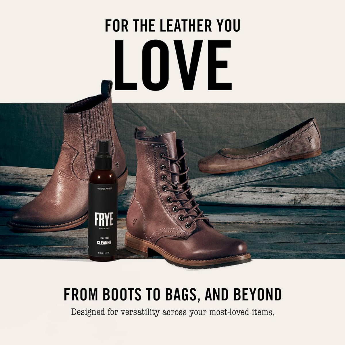 Frye Instant Leather Cleaner – Deep Clean for Leather | Non-Toxic, Made in USA | Gently Lifts Dirt