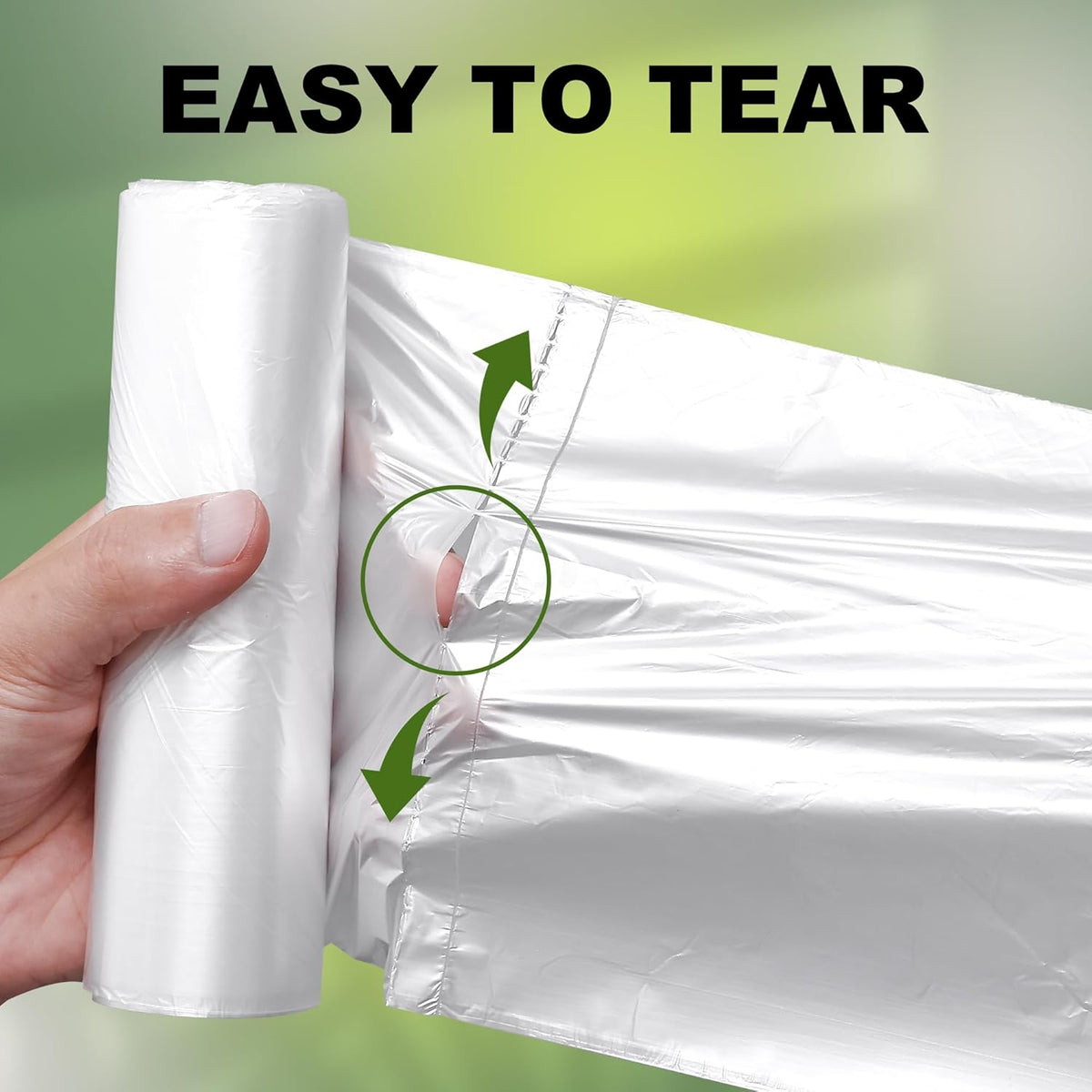Trash Can Liner - Wholesale 500 Count Garbage Bags on Perforated Roll 33 Gallon Multipurpose for