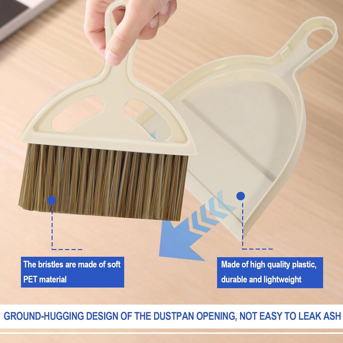 Mini Broom and Dustpan Set Hand Broom with Dustpan Portable Housekeeping Cleaning Tools for