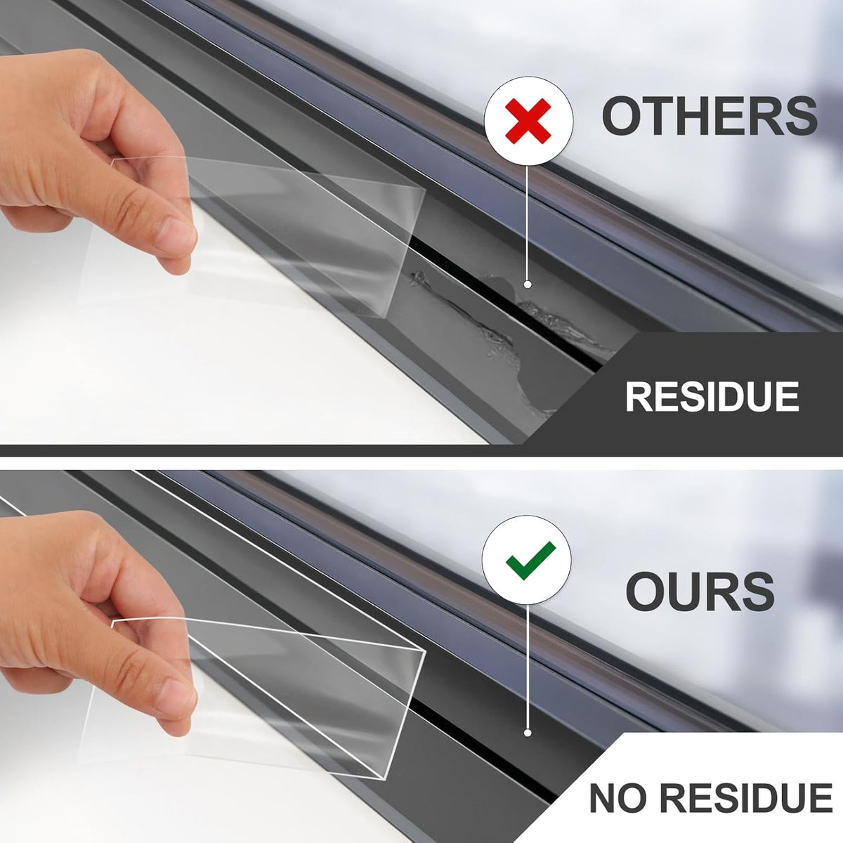 Transparent Window Weather Sealing Tape - 2-Inch x 33 Feet, Airtight Insulation Tape That Blocks