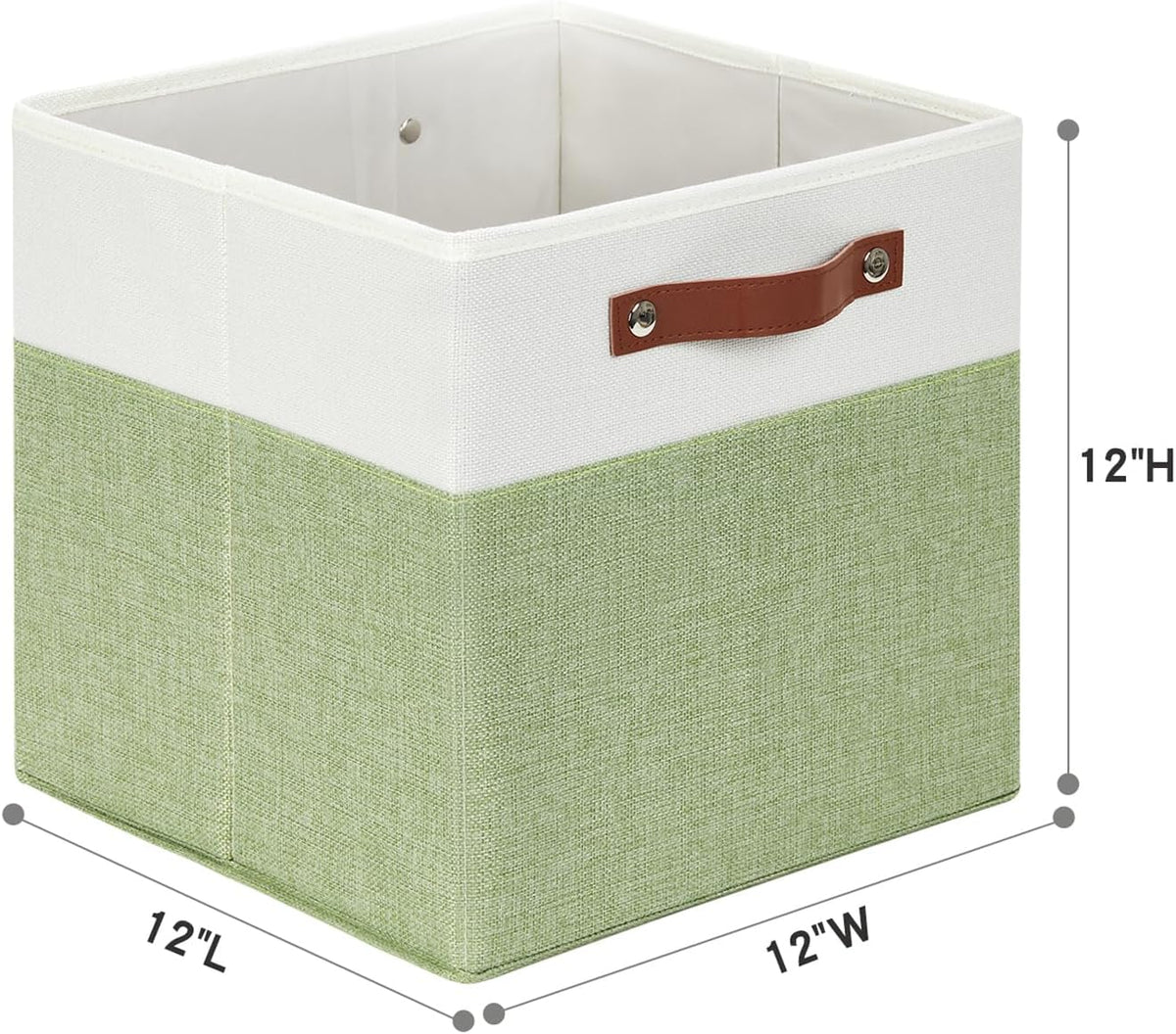 HNZIGE Fabric Storage Cubes for Shelves Set of 4 ,Storage Cubes Baskets 12 x12, Decorative Storage