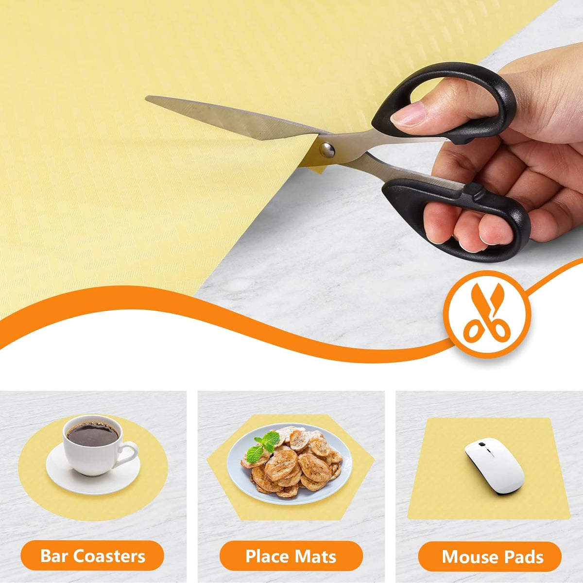 Shelf Liners for Kitchen Cabinets Refrigerator Liners Waterproof Kitchen Cupboard Liner Non