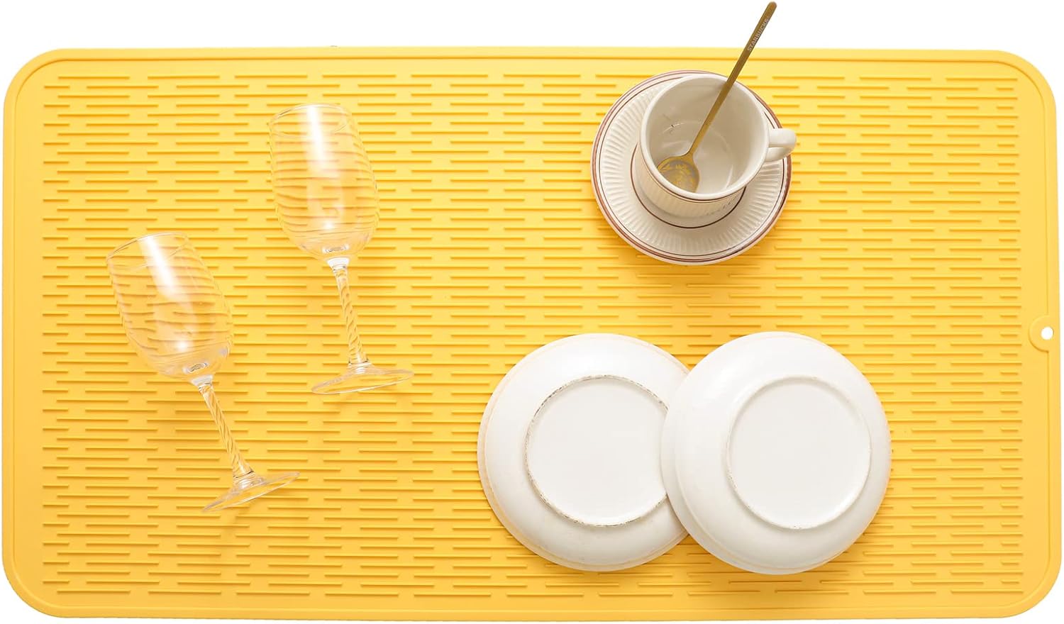 Silicone Dish Drying Mat for Multiple Usage,Easy clean,Eco-friendly,Heat-resistant Silicone Mat for