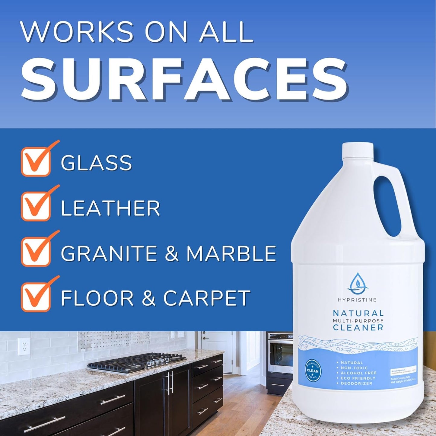 PURE Hypochlorous Acid Spray, Multi-Purpose Cleaner, Superior Shelf Life, 0% Bleach, 0% Alcohol