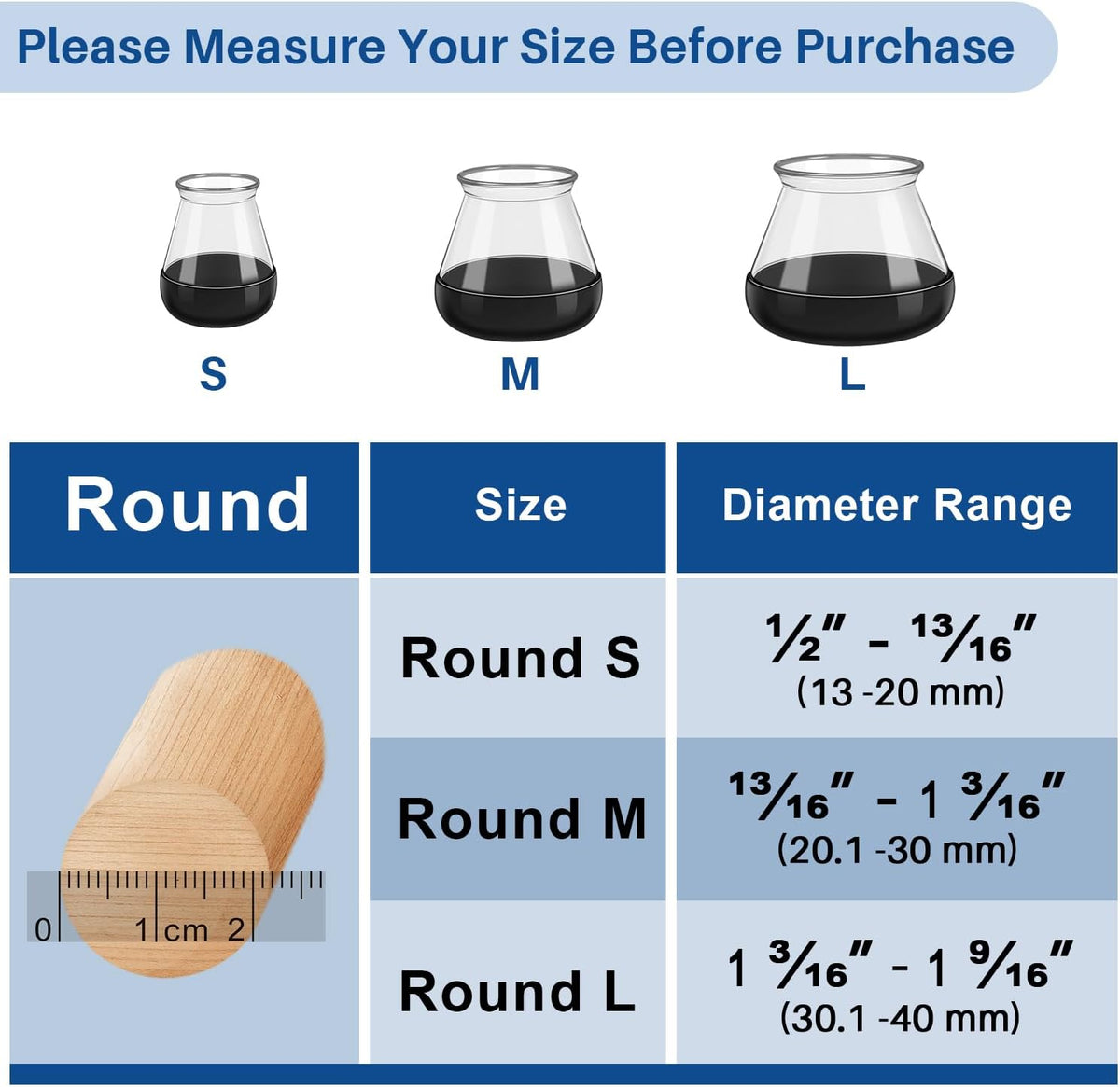 2024 New Chair Leg Floor Protectors for Hardwood Floors and Carpet GICUNK Silicone Covers to