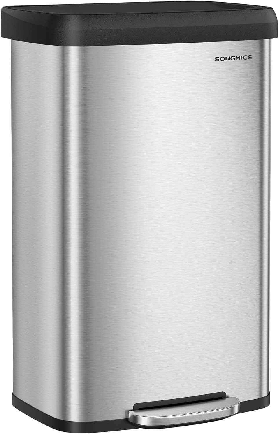 SONGMICS Kitchen Trash Can, 21 Gallon (80 L) Stainless Steel Garbage Can, with Stay-Open Lid and