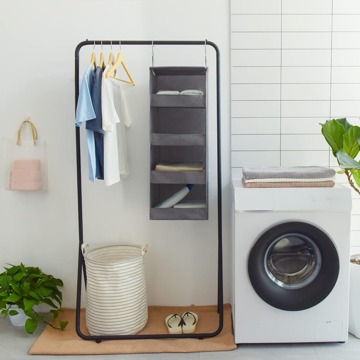 GRANNY SAYS 4-Shelf Hanging Organizer, Closet Hanging Shelves, Closet Hanging Storage Organizers