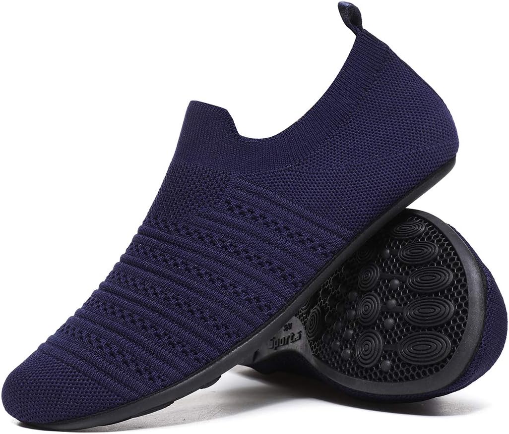 QZKDM Lightweight Slip on Grip Indoor House Slippers Barefoot Non Slip Home Exercise Yoga Shoes for