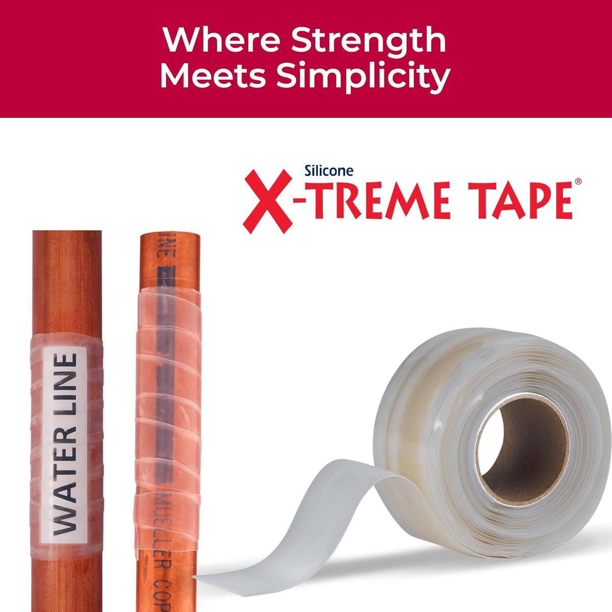 X-Treme Tape MOCAP Heavy Duty Electrical Tape, Self-Fusing Silicone Rubber, Waterproof & Insulating