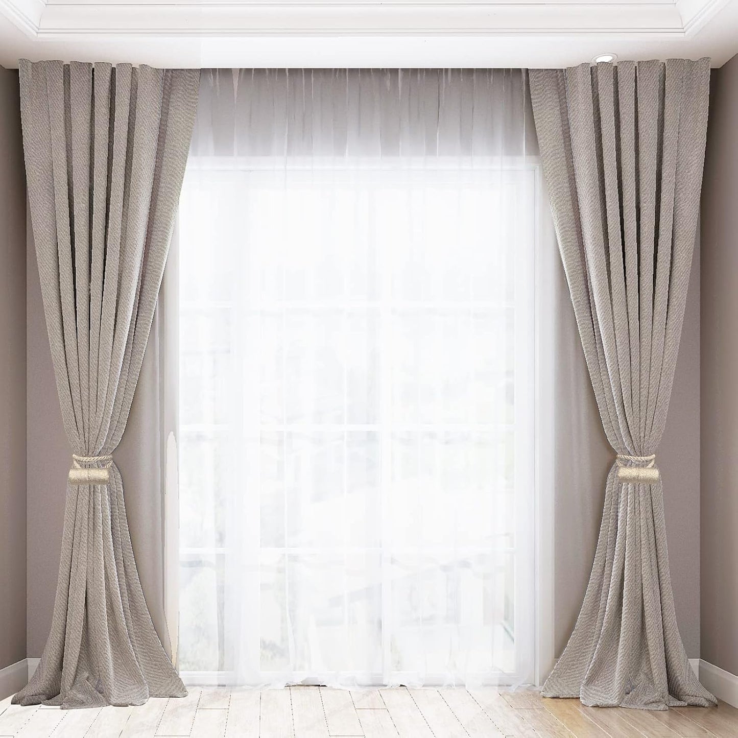 18 Inch Strong Magnetic Curtain Tiebacks, Curtain Holdbacks Modern Upgrade Strong 2021 New Twisted