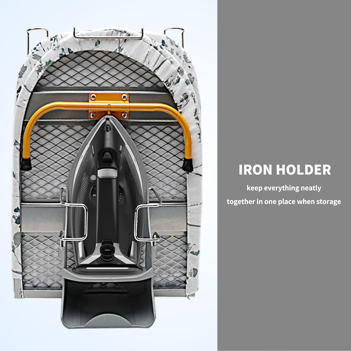 Tabletop Ironing Board Folding with Iron Holder and Iron Rest, Portable Space Saving Small Metal