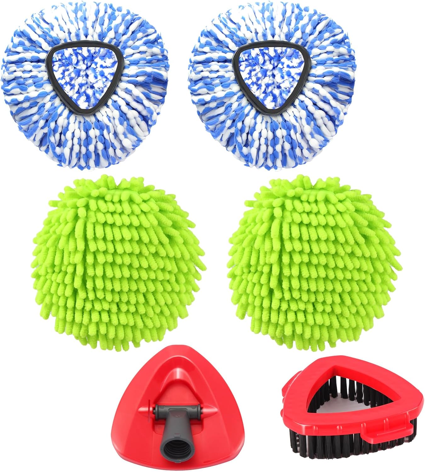 Mop Heads Replacements for OCedar RinseClean 2 Tank Spin Mop System, Mop Replace Head with 2