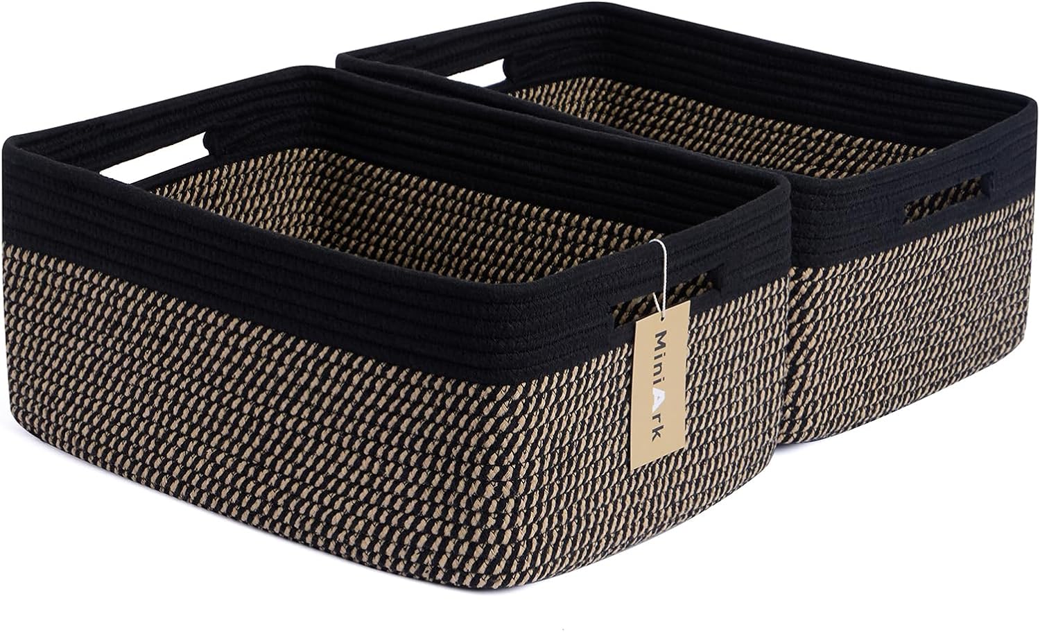 Large Storage Baskets for Shelves, Closet Organizers Bins for Clothes Blanket Towels, Baby Nursery