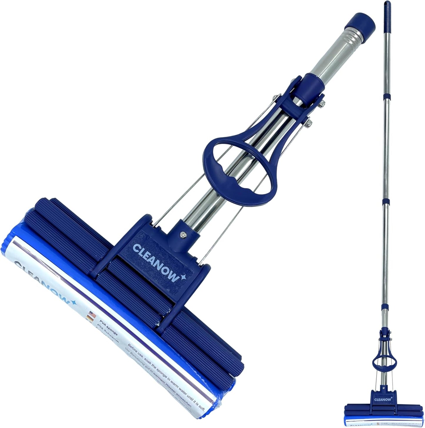OneTouch GO! Floor Cleaner, Wring Mop, Cleaning Tool with Wringing Function - Sponge mop for