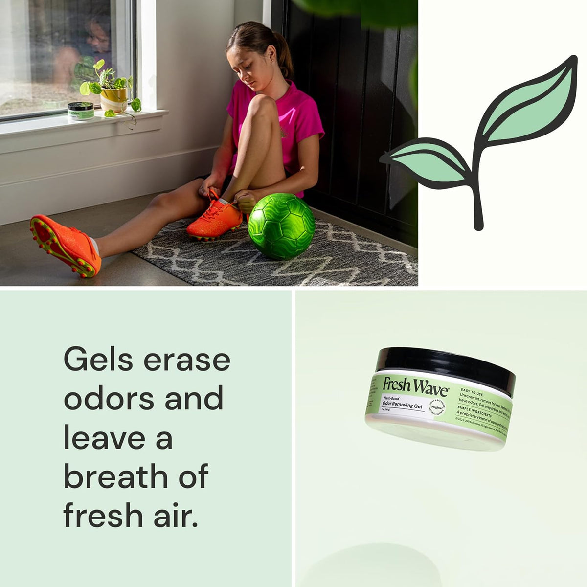 Fresh Wave Odor Removing Gel, 7 oz., Pack of 3 - Odor Absorbers for Home, Safer Odor Relief