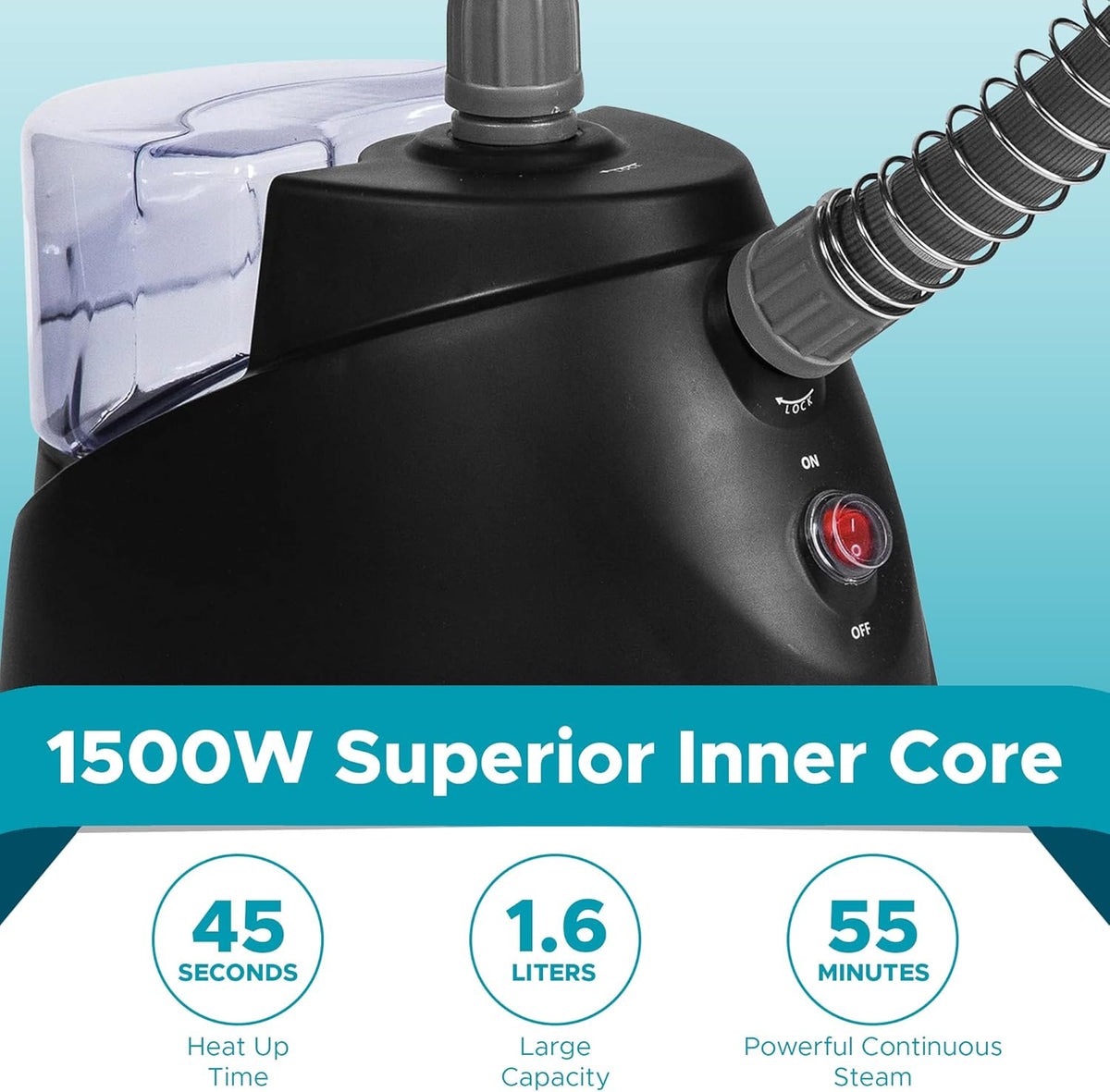 Steam & Go - The Rival Handheld Steamer - Upright Fabric Steamer for Clothes, Garments, Curtains