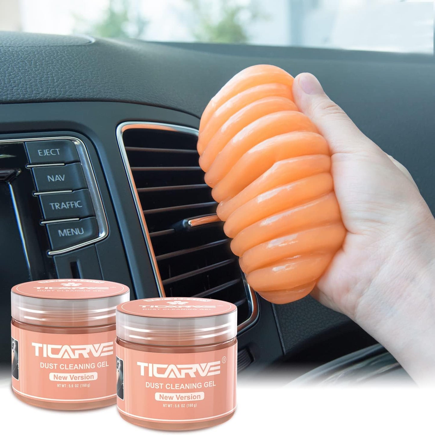 TICARVE 2Pack New Cleaning Gel Detail Putty Car Gel Auto Detailing Tools Car Interior Cleaner Car