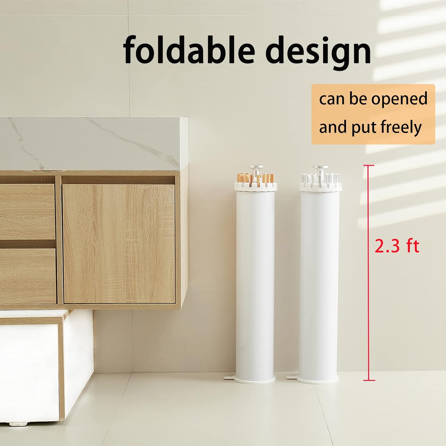 JOOM Tripod Clothes Drying Rack, Garment Rack Portable and Foldable Space Saving Laundry Drying