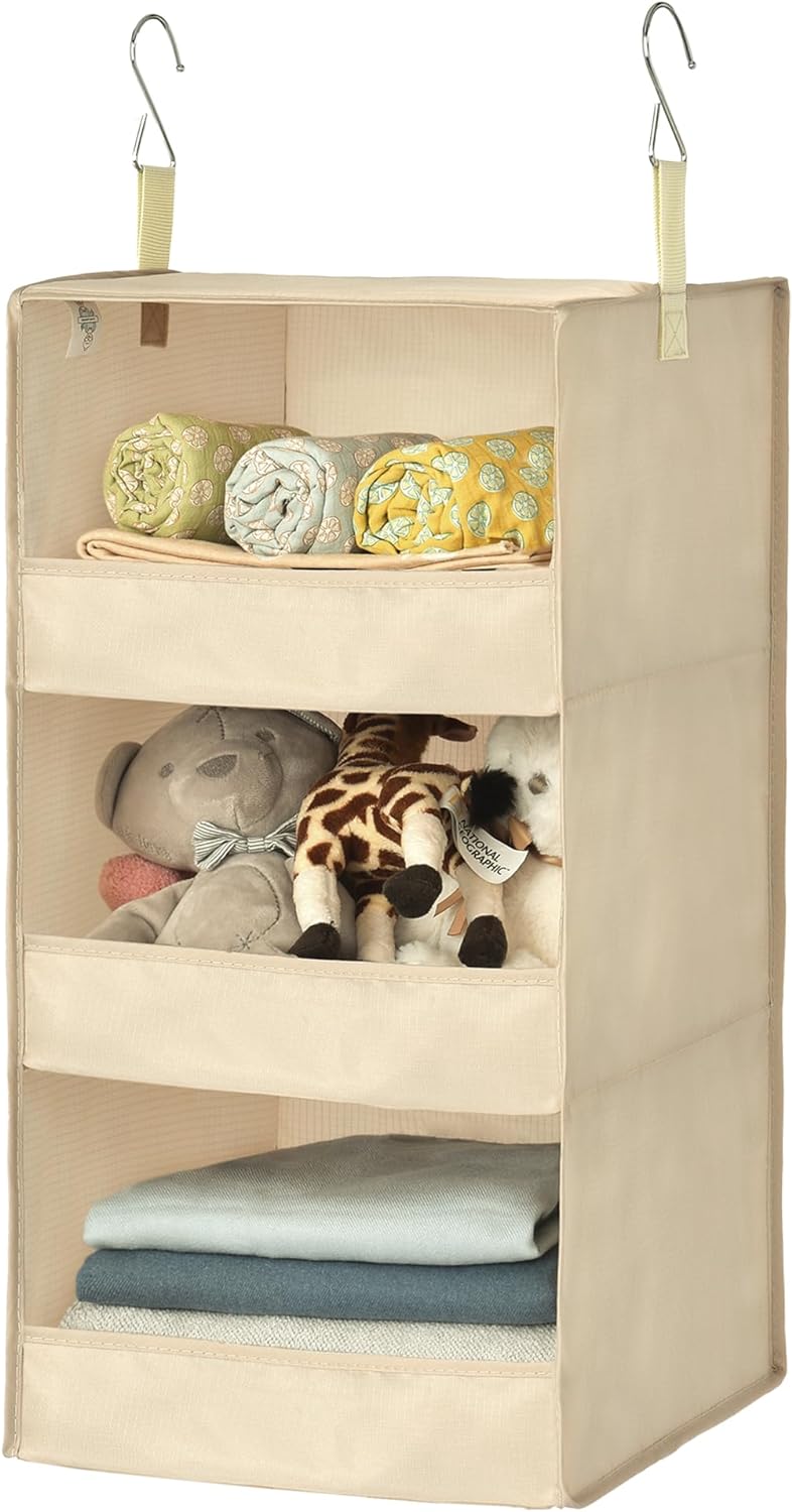 GRANNY SAYS 3-Shelf Hanging Closet Organizer, Closet Organizers and Storage, Closet Storage Hanging