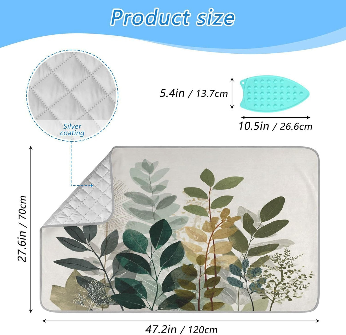 Ironing Mat Portable Ironing Pad Ironing Blanket for Table Top Heat Resistance Double-Side Using