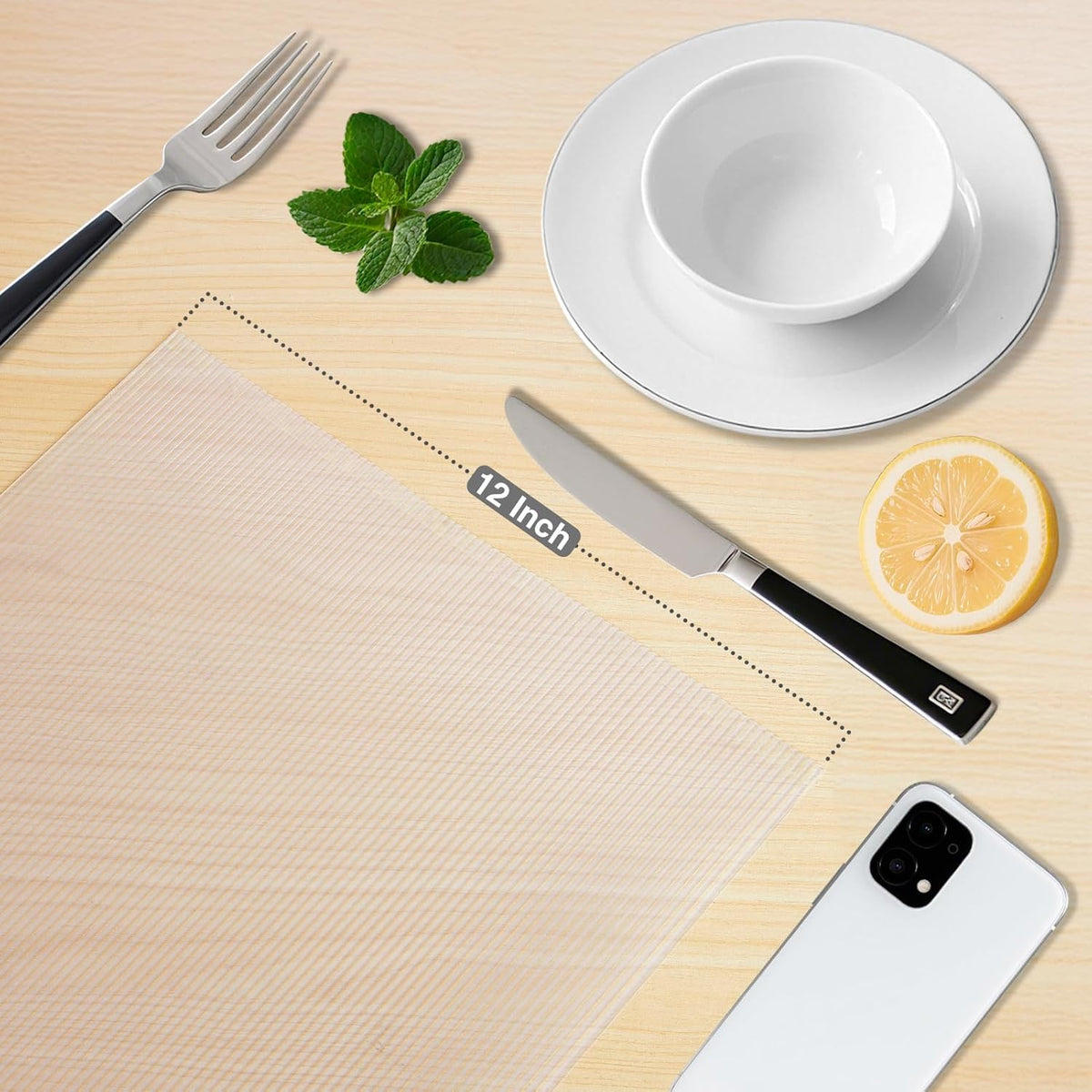 Glotoch Non Adhesive Shelf Liners for Kitchen Cabinets Clear 12"X60",Waterproof and Durable Drawer