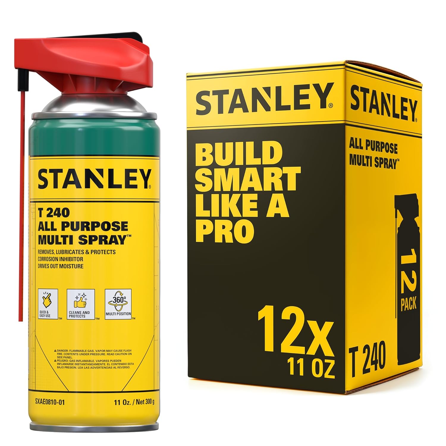 STANLEY T240 Corrosion Inhibitor Spray - Rust Remover&Cleaner Aerosol - Versatile Rust Prevention