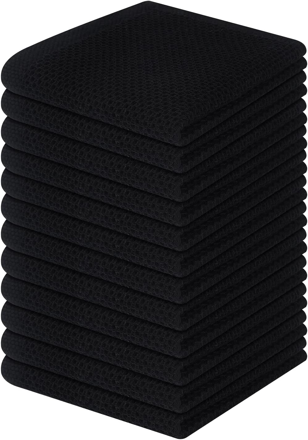 Homaxy 100% Cotton Waffle Weave Kitchen Dish Cloths, Ultra Soft Absorbent Quick Drying Dish Towels