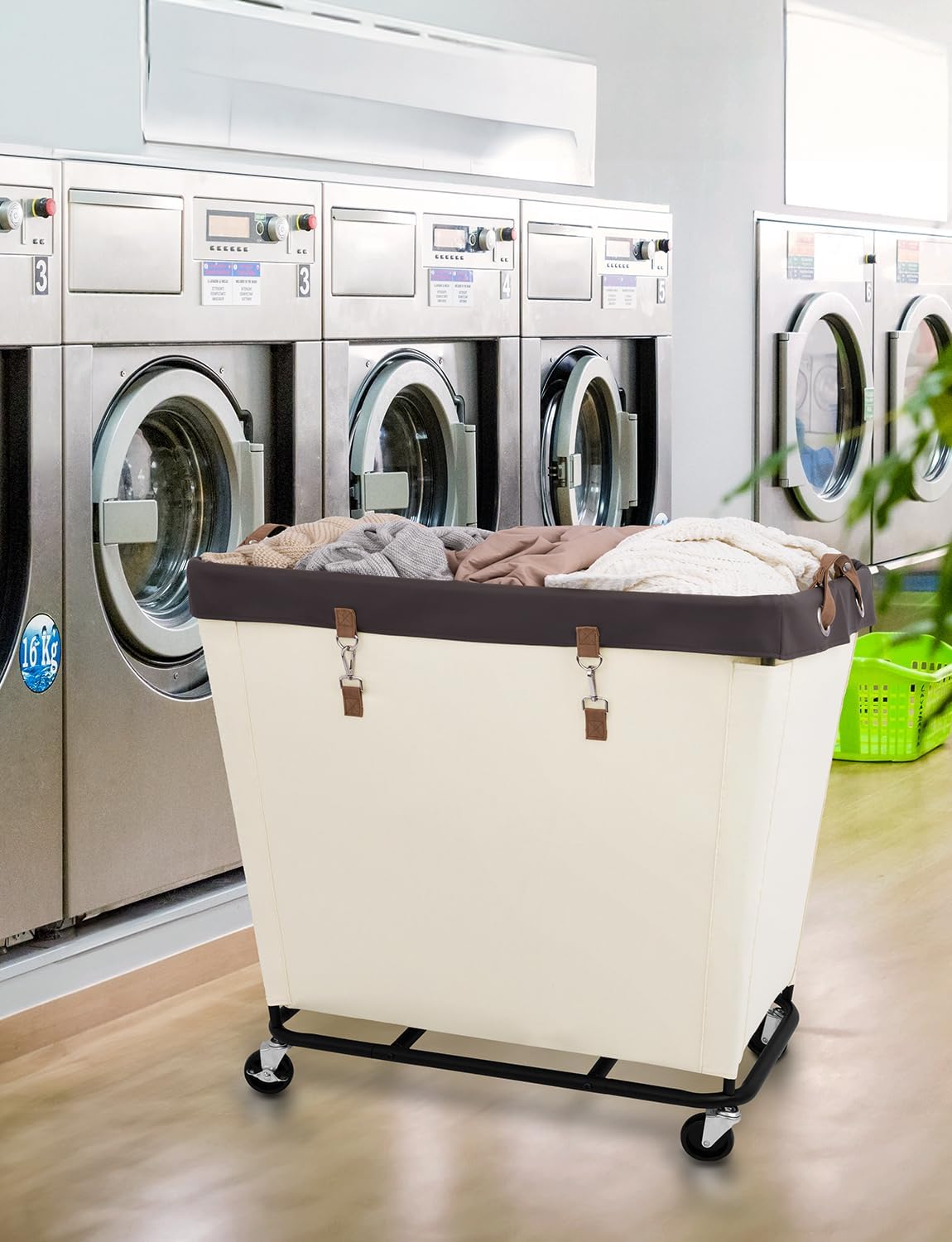 StorageWorks 320L Laundry Basket with Wheels, Extra Large Rolling Hampers for Clothing Organizer