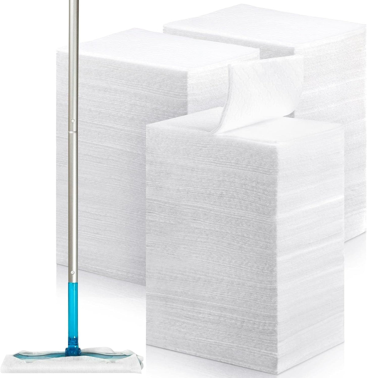 Hoolerry 300 Count Dry Sweeping Cloths Dry Mop Refills Sweeper Dusting Cloths Disposable Duster