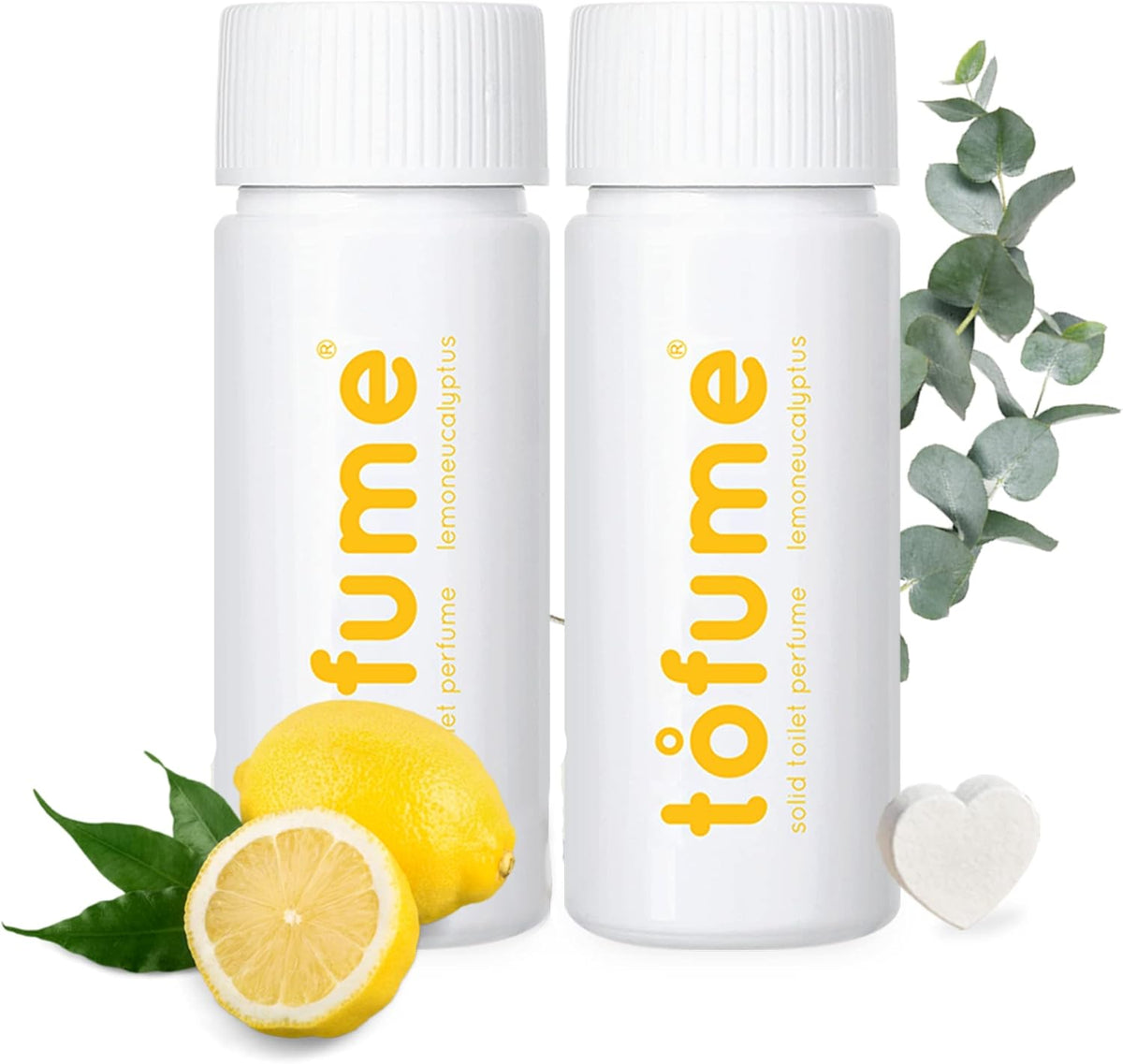 Effervescent Bathroom Air Freshener - Lemon Eucalyptus - Toilet Deodorizer, Bathroom Odor