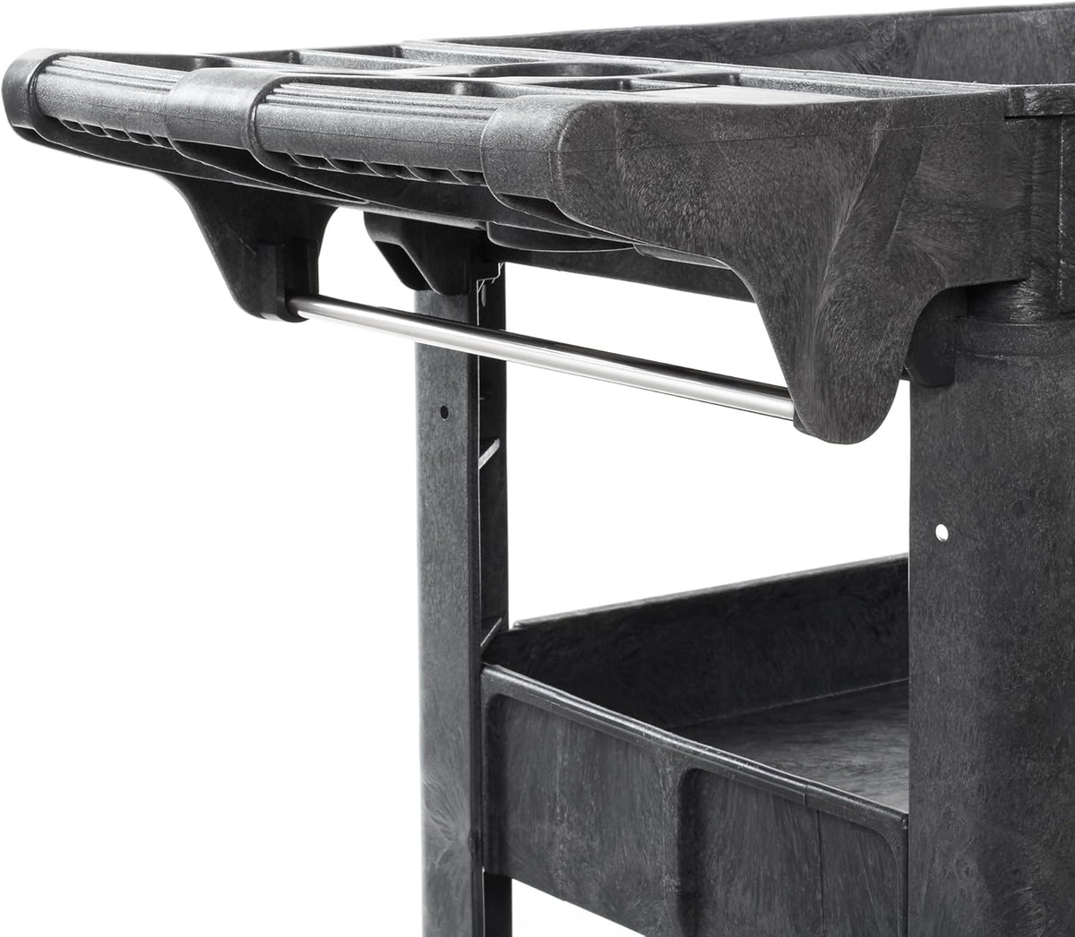 Dryser Utility Cart with Wheels, 40" x 17" Heavy Duty 550 lb. Capacity with Shelves - 3 Tier