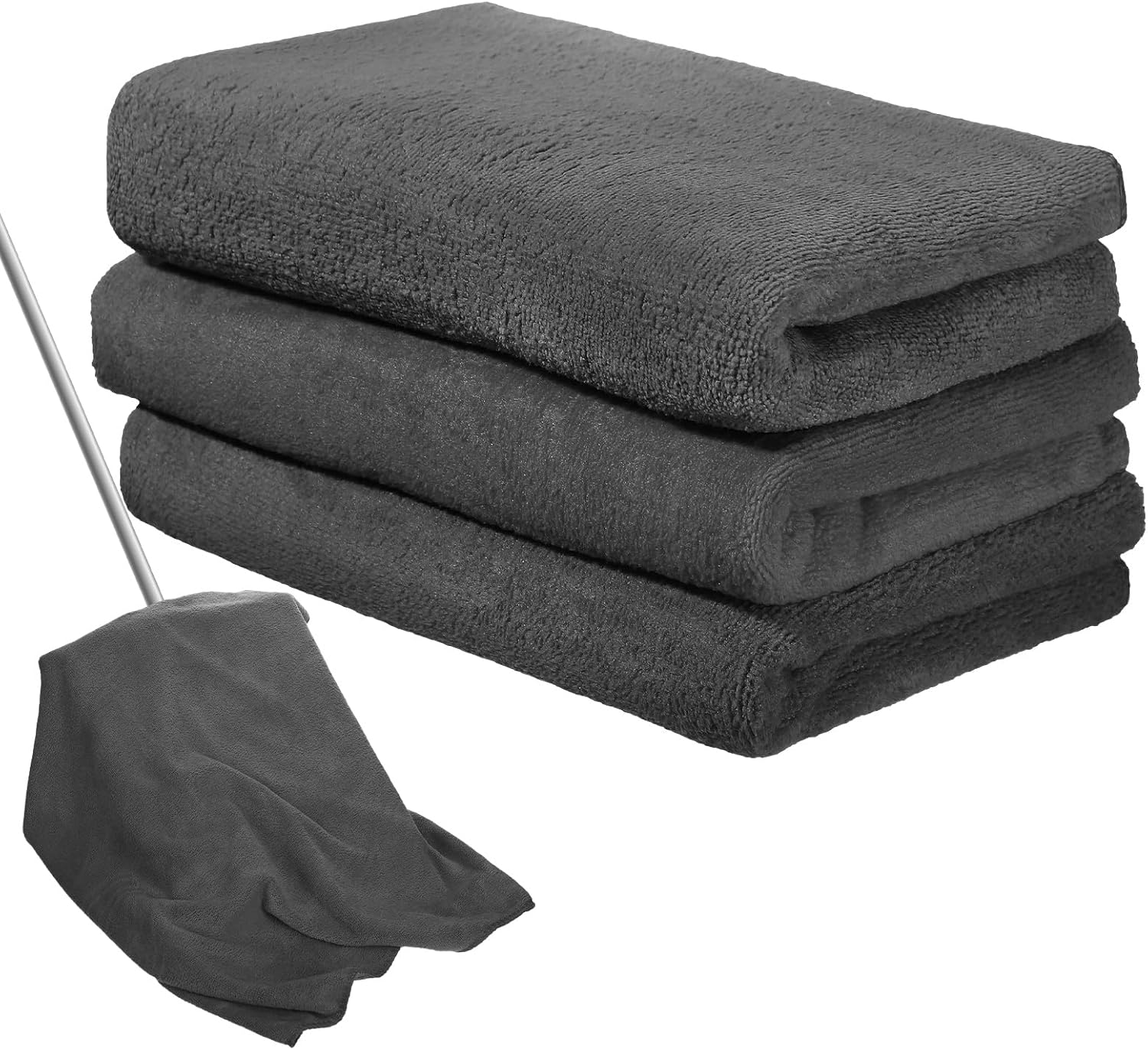 Newwiee 3 Pcs Extra Large Microfiber Cleaning Cloth 30" x 20" Washable Reusable Microfiber Towel