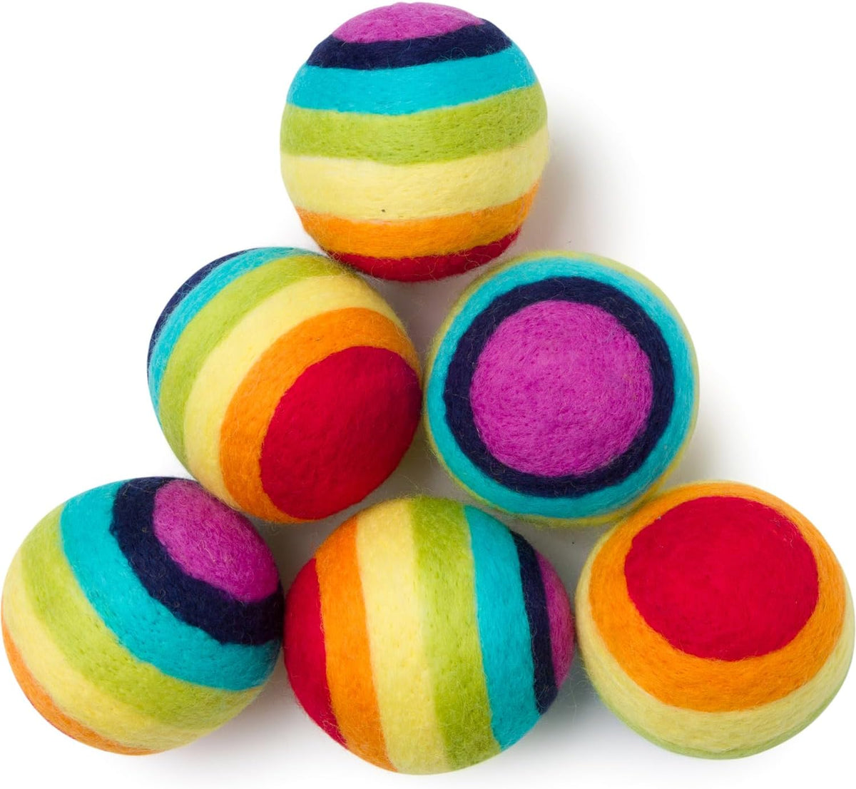 Wool Dryer Balls - Smart Sheep 6-Pack - XL Premium Natural Fabric Softener Award-Winning - Wool