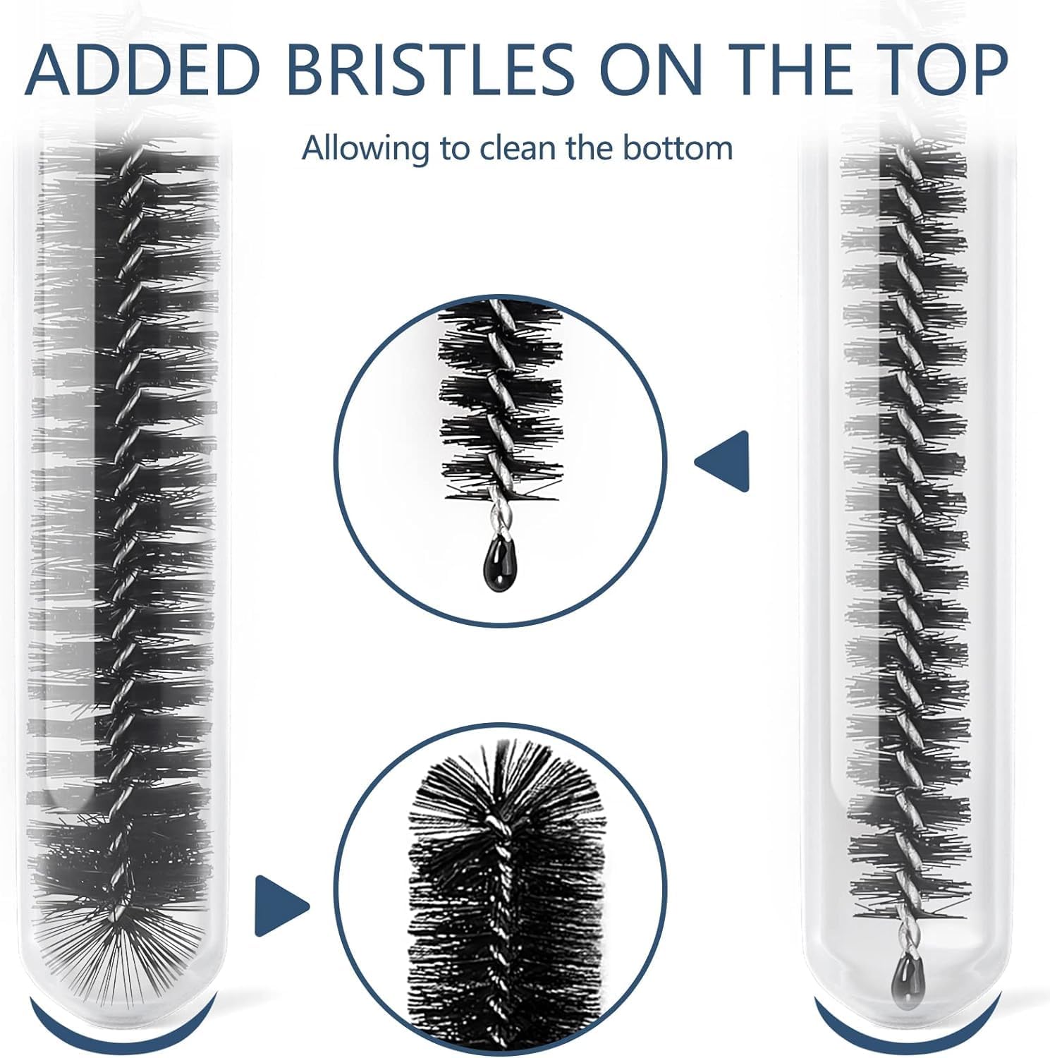 Straw Cleaner Brush Set, 12 Pieces Botthle Cleaning Brush and Nylon Tube Brush Brush, 11.8 Inch