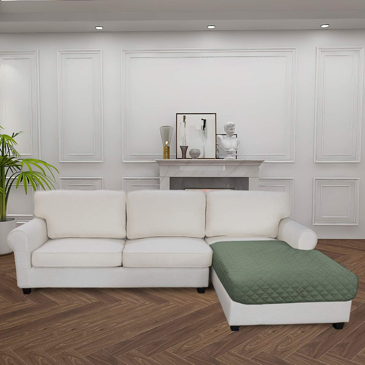 Easy-Going Sectional Couch Covers for Dogs L Shape Sofa Cover Reversible Sofa Slipcover Chaise