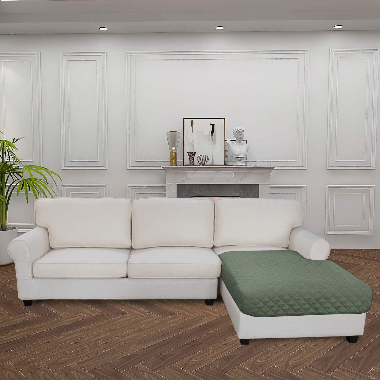 Easy-Going Sectional Couch Covers for Dogs L Shape Sofa Cover Reversible Sofa Slipcover Chaise