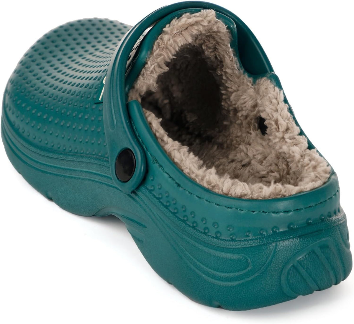 Womens Mens Fur Lined Clogs Waterproof Garden Shoes Winter Warm Fleece Lining Fuzzy House Home