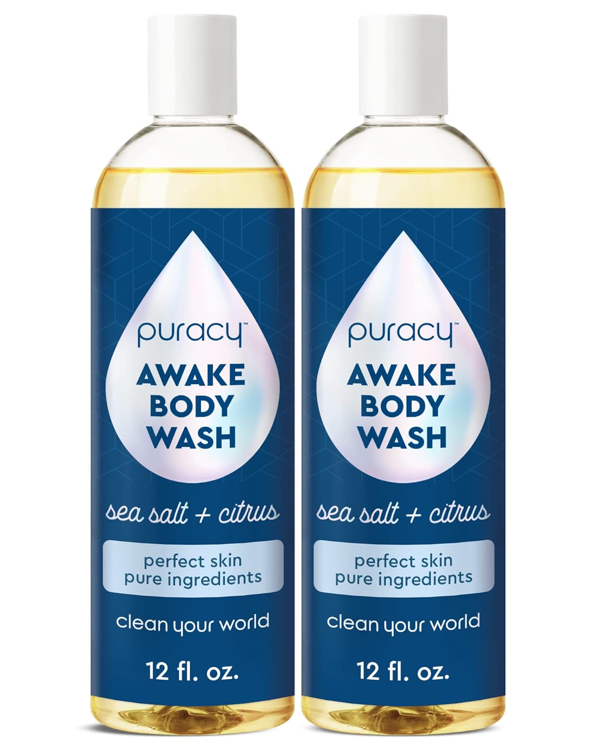 Puracy Body Wash, Natural Body Wash, 98.6% Pure Plant Ingredients, Moisturizing Shower Gel for