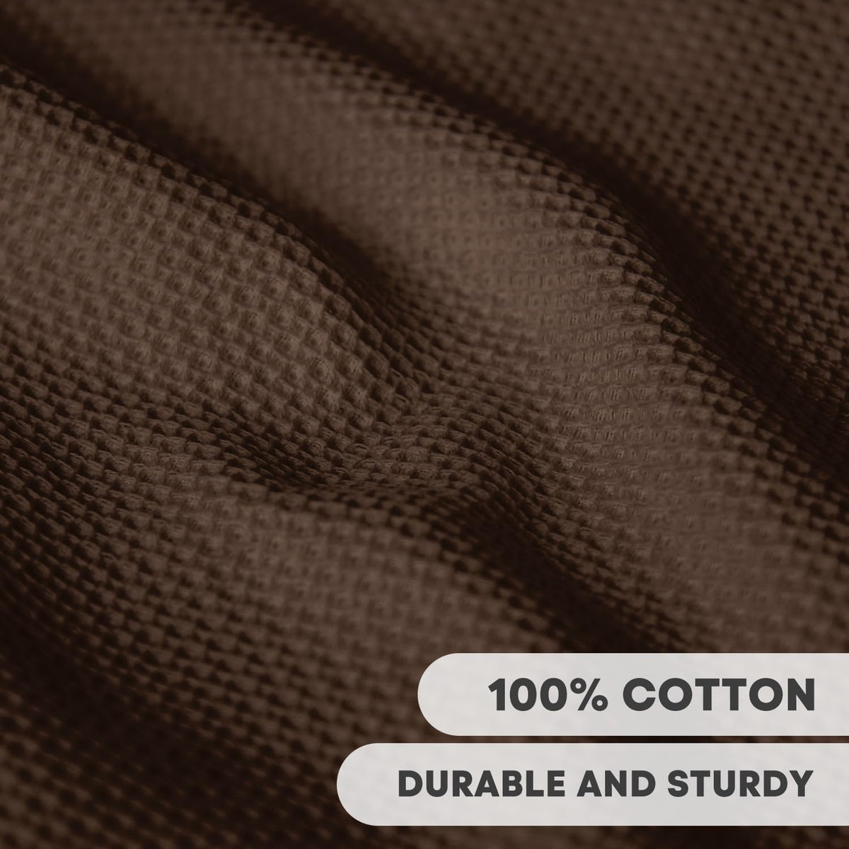 Artoid Mode 100% Cotton Dark Coffee Waffle Weave Kitchen Dish Cloths, 12x12 Inch Ultra Soft