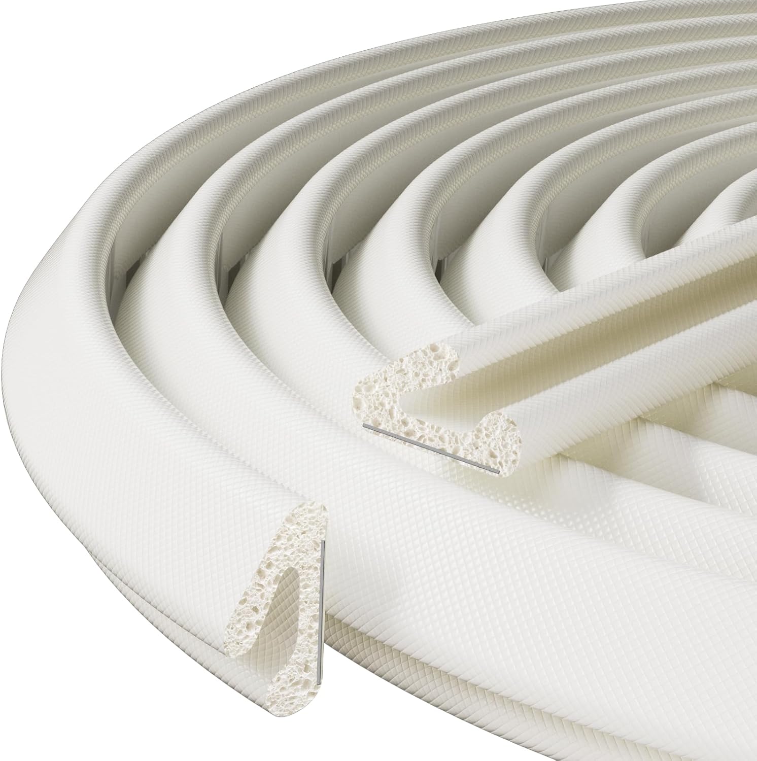 V-Shaped Weather Stripping Door Seal, 33FT Draft Stopper for Doors/Windows, Gaps, Dustproof