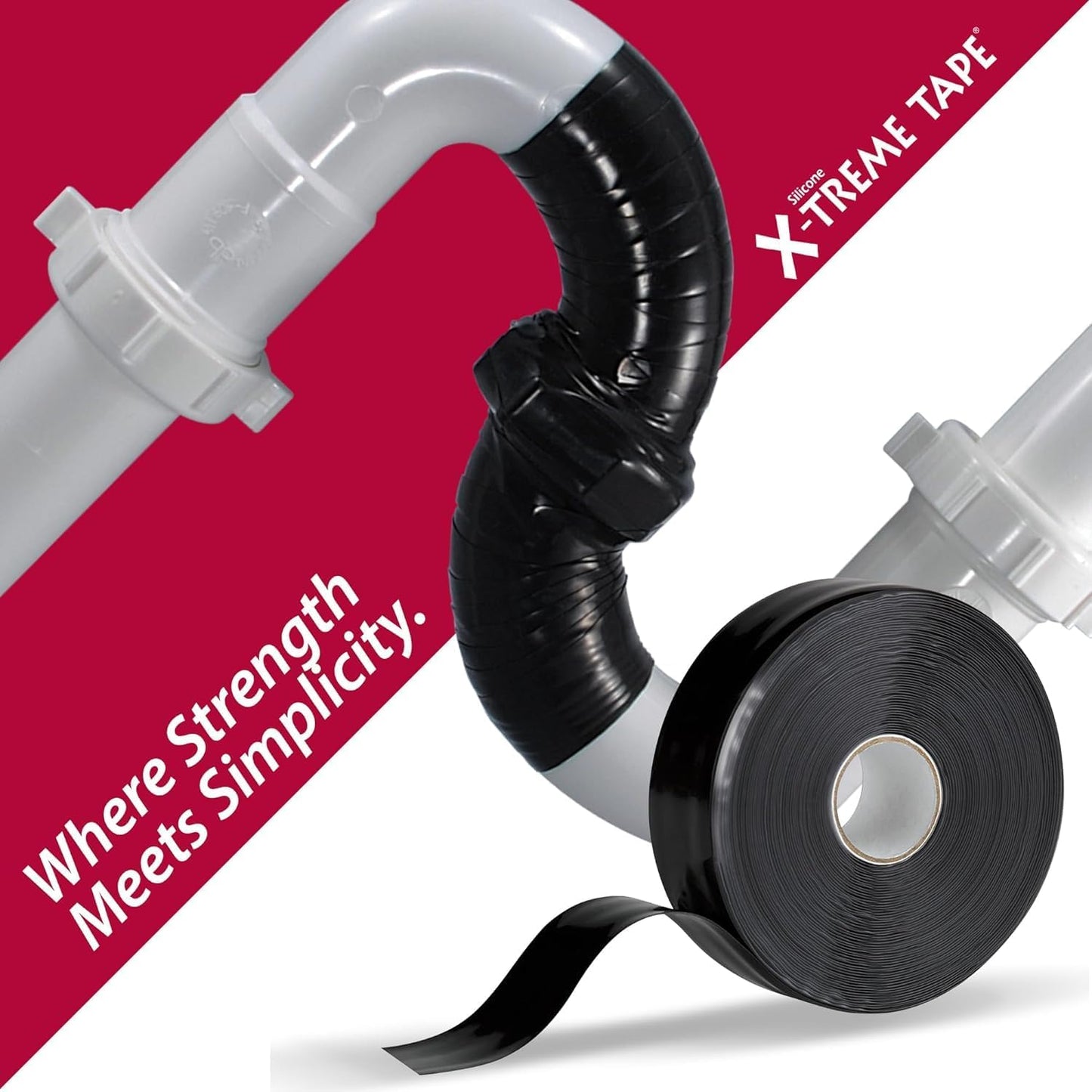 X-Treme Tape MOCAP Heavy Duty Waterproof Self Fusing Silicone Rubber Tape for Hose, Pipe