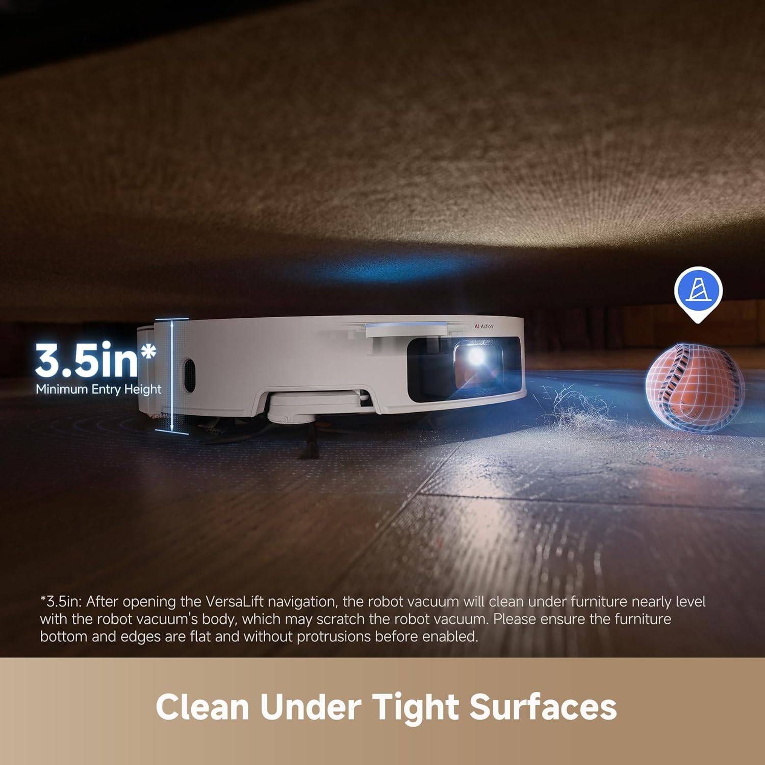 DREAME X50 Ultra White Robot Vacuum and Mop with Auto-Empty and Mop Self-Cleaning, 20,000Pa
