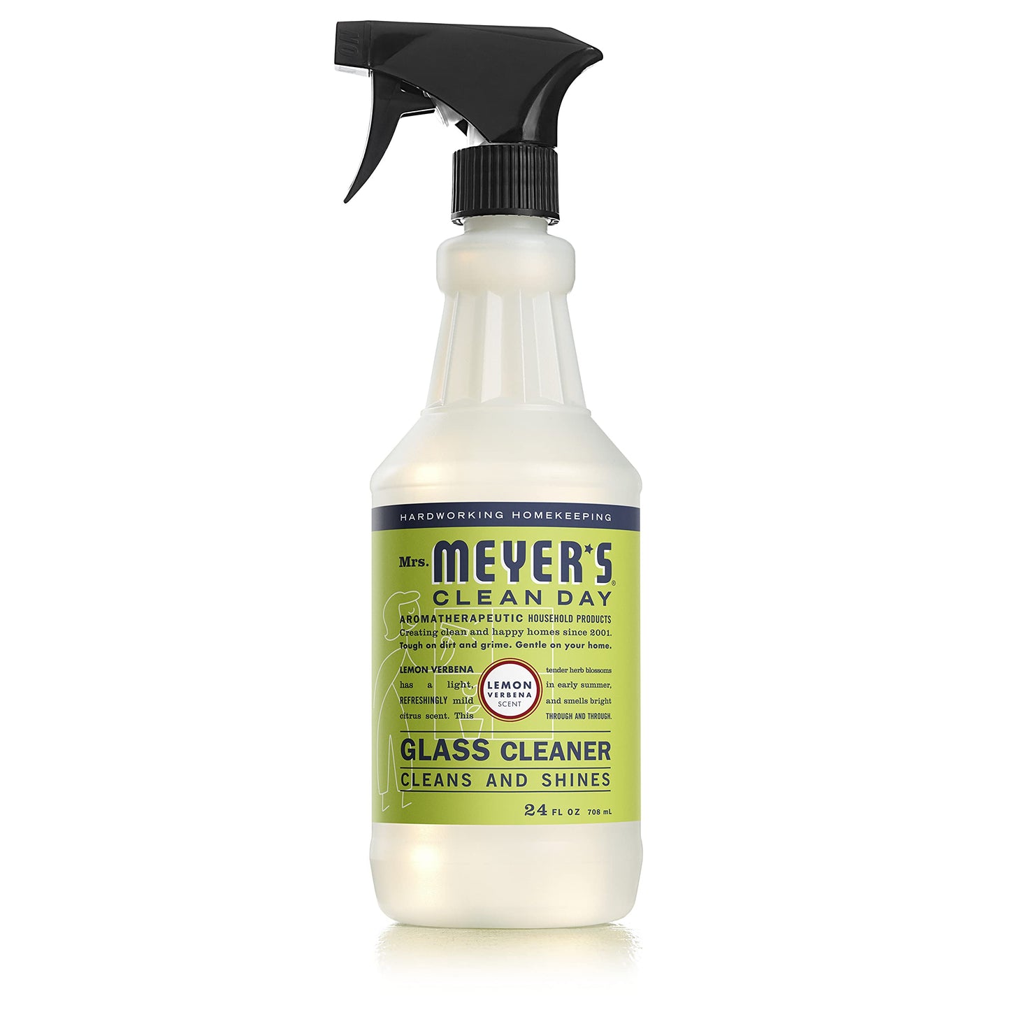 MRS. MEYER'S CLEAN DAY Mirror & Window Cleaner, Lemon Verbena, 24 fl oz